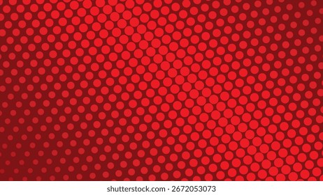 Red halftone abstract background with modern dots pattern for graphic design and digital wallpaper