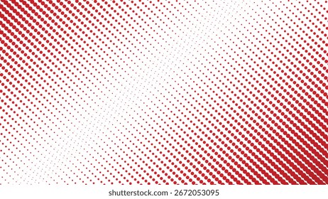 Fondo abstracto de semitono rojo con patrón de puntos moderno para Diseño gráfico y Fondo de pantalla digital