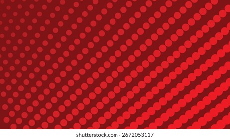 Fondo abstracto de semitono rojo con patrón de puntos moderno para Diseño gráfico y Fondo de pantalla digital