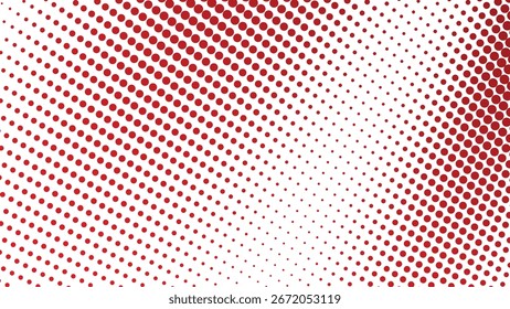Roter abstrakter Halbton-Hintergrund mit modernem Punktmuster für Grafikdesign und digitale Tapete