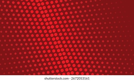 Fondo abstracto de semitono rojo con patrón de puntos moderno para Diseño gráfico y Fondo de pantalla digital