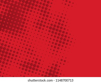 Red Halftone Background