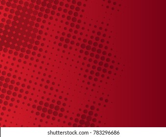 Red Halftone Background