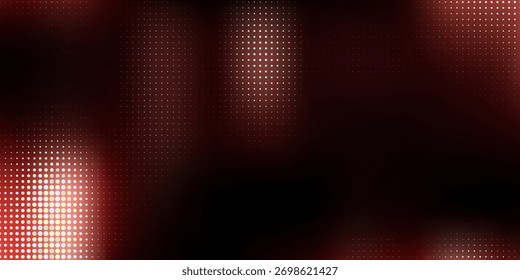 Red halftone background, abstract glittering dots backdrop, disco texture design, shiny confetti banner.
