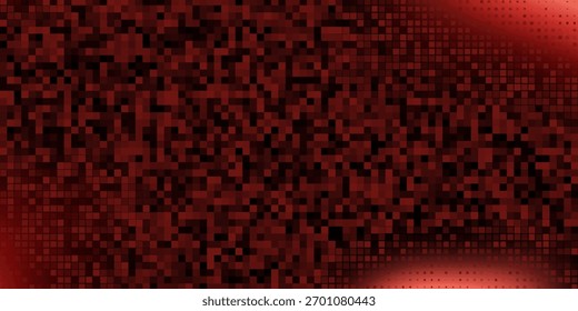Fondo de semitono rojo, fondo abstracto de puntos brillantes, diseño de textura de discoteca, Anuncio de confeti brillante.
