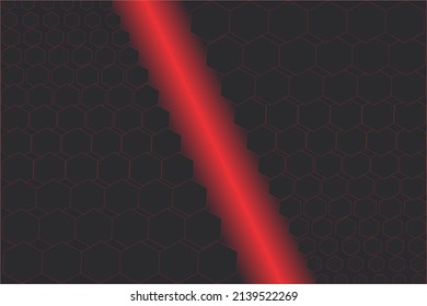 Fondo rojo de medio tono. Punto hexagonal de gradiente de cimarrón inclinado. Patrón de medio tono. Modernos y limpios fondos, fondos, texturas, patrones o superposiciones. Ilustración vectorial.