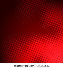 Red Halftone Background Vector