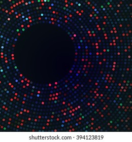 red halftone background vector. green and blue circle 10 eps