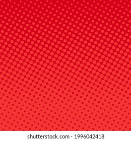 Red halftone comic vector background