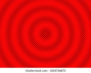 Red halftone design background retro vector illustration.
