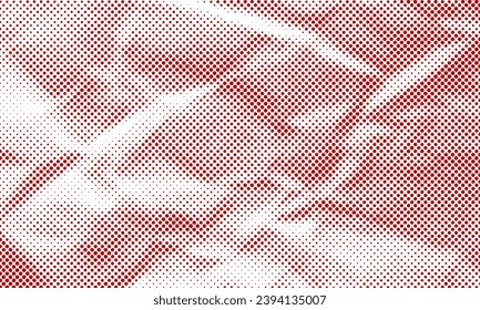 Filtro de imagen vectorial de textura con semitono rojo Superposición PNG transparente