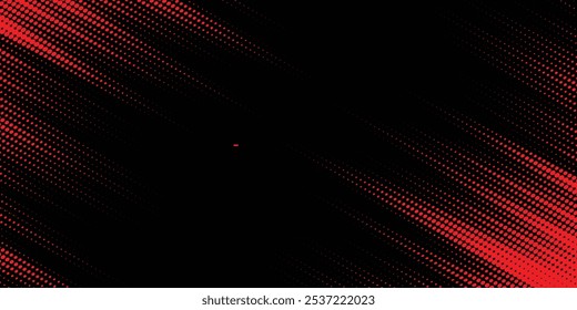 Red halftone dots blue color pattern gradient grunge texture background