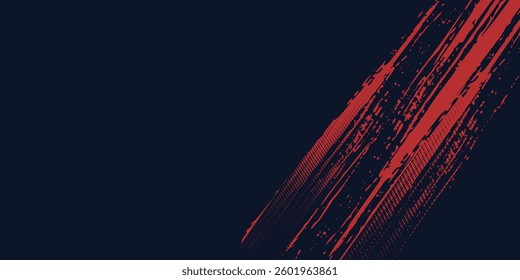 Red halftone dots blue color pattern gradient grunge texture background. Dot pop art comic sport style  sport background