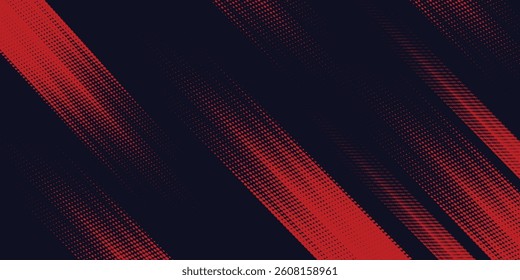 Red halftone dots blue color pattern gradient grunge texture background. Dot pop art comic sport style red and black