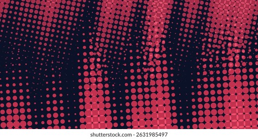 Rote Halbton Punkte blaue Farbe Muster Farbverlauf farbigen Textur Hintergrund. Dot Pop Art Comic Sport Stil einfache Kunst
