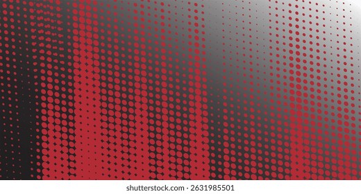 Red halftone dots blue color pattern gradient grunge texture background. Dot pop art comic sport style good simple art