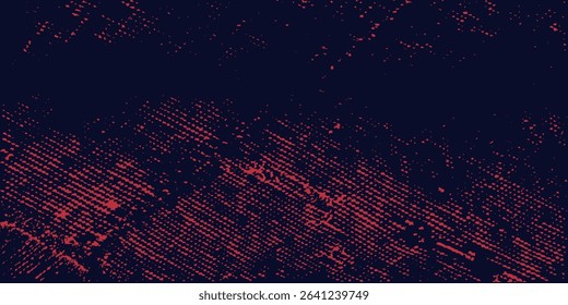 Red halftone dots blue color pattern gradient grunge texture background. Dot pop art comic sport style. Vector dynamic illustration.