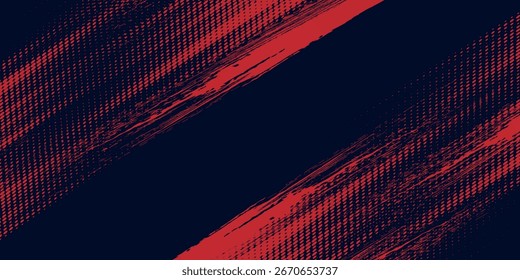 Gradiente de patrón de color rojo con puntos de semitono rojo. Fondo de textura grunge rojo naranja. Estilo puntos pop art cómic y deporte. Diseño sencillo. Espacio negro para el Anuncio.