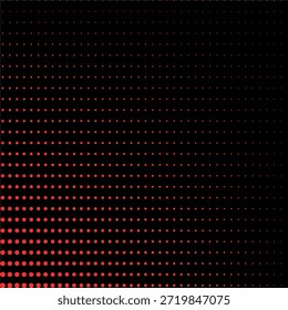 Fondo de textura punteada de semitono rojo. Abstractas patrón de puntos. Diseño de semitono moderno.