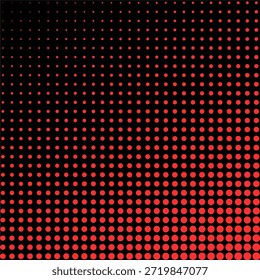 Fondo de textura punteada de semitono rojo. Abstractas patrón de puntos. Diseño de semitono moderno.