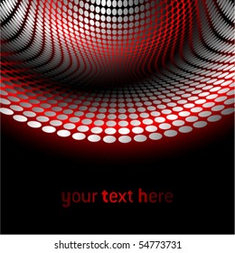 red halftone illustration (NO TRANSPARENCY)