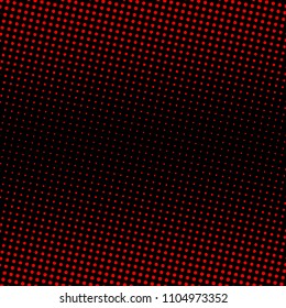 red halftone on black background