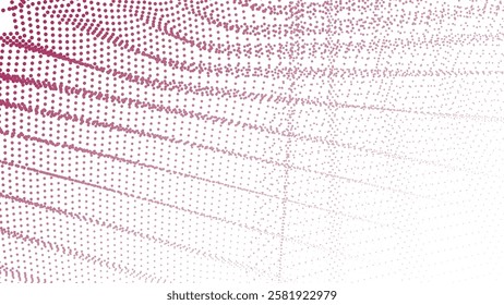 Red halftone pattern abstract background for fabric style