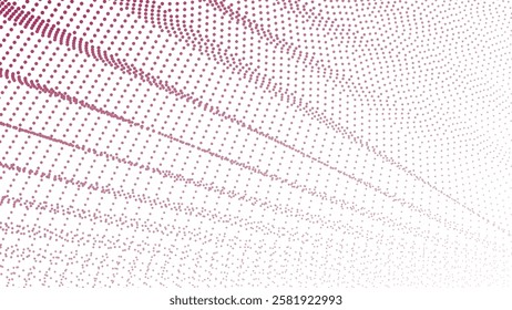 Red halftone pattern abstract background for fabric style