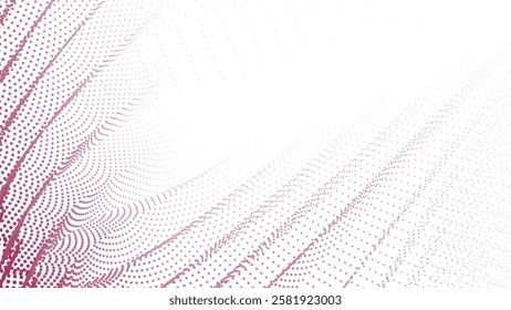 Red halftone pattern abstract background for fabric style