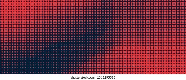 red halftone pattern on dark background