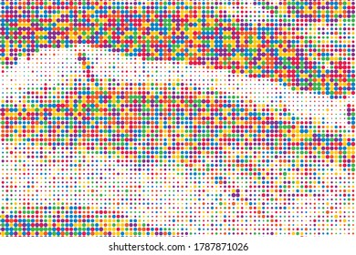 Red Halftone Print. Indigo Abstract Banner. Yellow Dots Frame. Purple Comic Banner. Pink Geometric Digital. Blue Gradient Round. Yellow Circle Element.