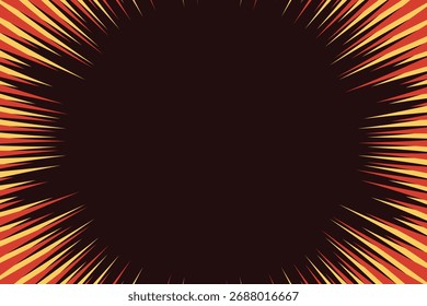 Fondo espiral de semitono rojo con patrón de puntos que crea un efecto de vórtice dinámico. Abstractas diseño de arte pop inspirado en el estilo de cómic retro, perfecto para carteles, Anuncios, Fondos de pantalla y dígitos creativos