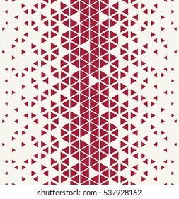 red halftone triangle pattern