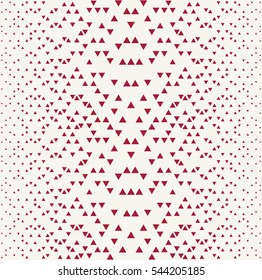 red halftone  triangles pattern