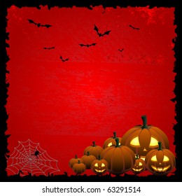 Red Halloween card