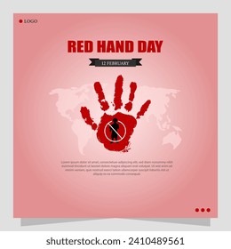 Red Hand Day is observed on February 12th to raise awareness about the use of child soldiers in armed conflicts.