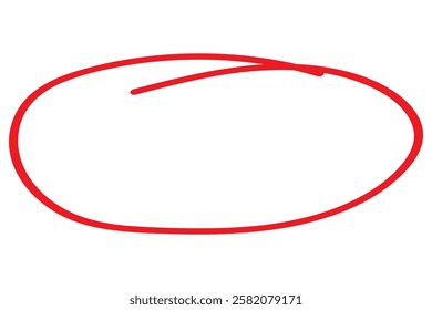 red  hand drawn doodle ellipses. Scribble  circle and highlight text. red Marker round elements isolated on white background. 1176