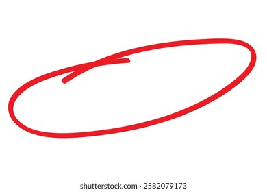 red  hand drawn doodle ellipses. Scribble  circle and highlight text. red Marker round elements isolated on white background. 1176