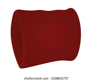 Red Hand Sweatband. Vector Illustration