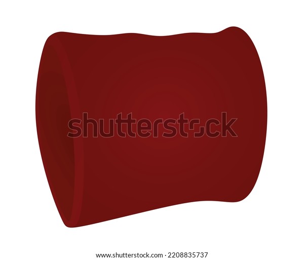 Red Hand Sweatband Vector Illustration Stock Vector (Royalty Free