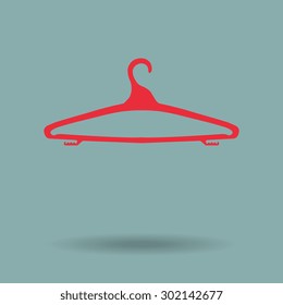 Red Hanger - Vector icon