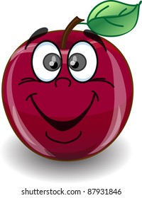 Red happy apple