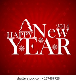 Red Happy New year background