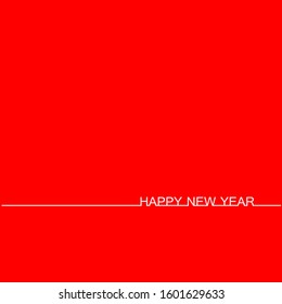The red happy new year background Vector design