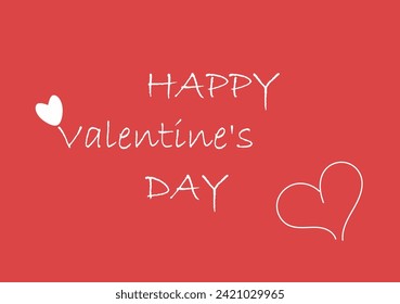 Red "Happy Valentine's Day" card.