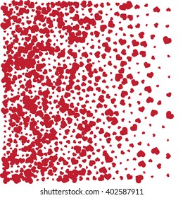 Red Hard Vector Pattern on White Background