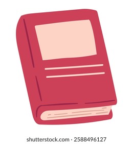 Red hardcover book for studying and reading