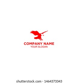 Red Hawk Logo Design Vector