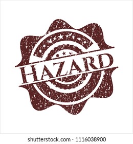 Red Hazard rubber texture