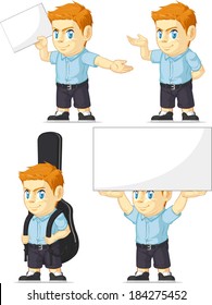 Red Head Boy Customizable Mascot 